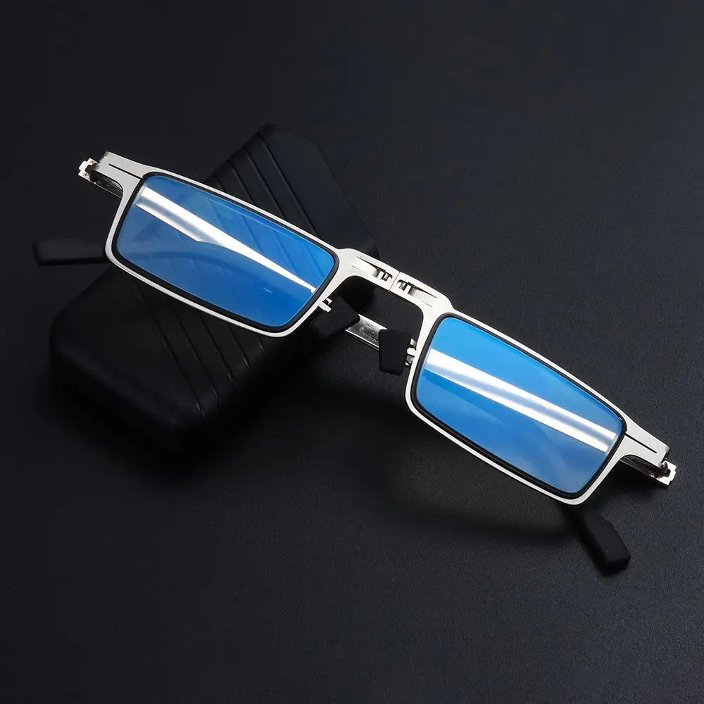 ROLIPOP Anti Blue Ray Folding Reading Glasses for Men with Magnifying Lens Computer Glasses Husband