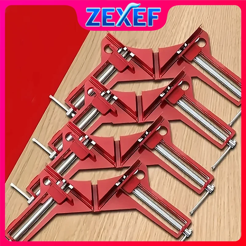 

ZEXEF 4PCS 90 Degree Angle Clamps Carpentry Frame DIY Glass Clamps Angle Clamps Hand Tools Degree Toggle Clamps for Woodworking