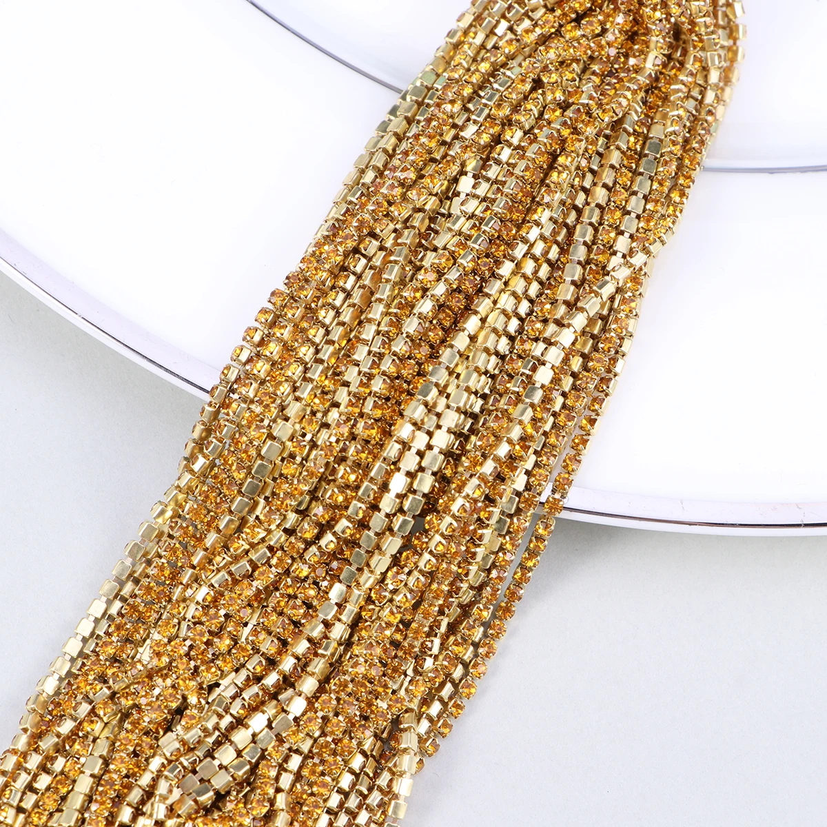 

10 M Diamond Claw Chain Trim Craft Sewing Crystal Rhinestone Rhinestones for Crafts