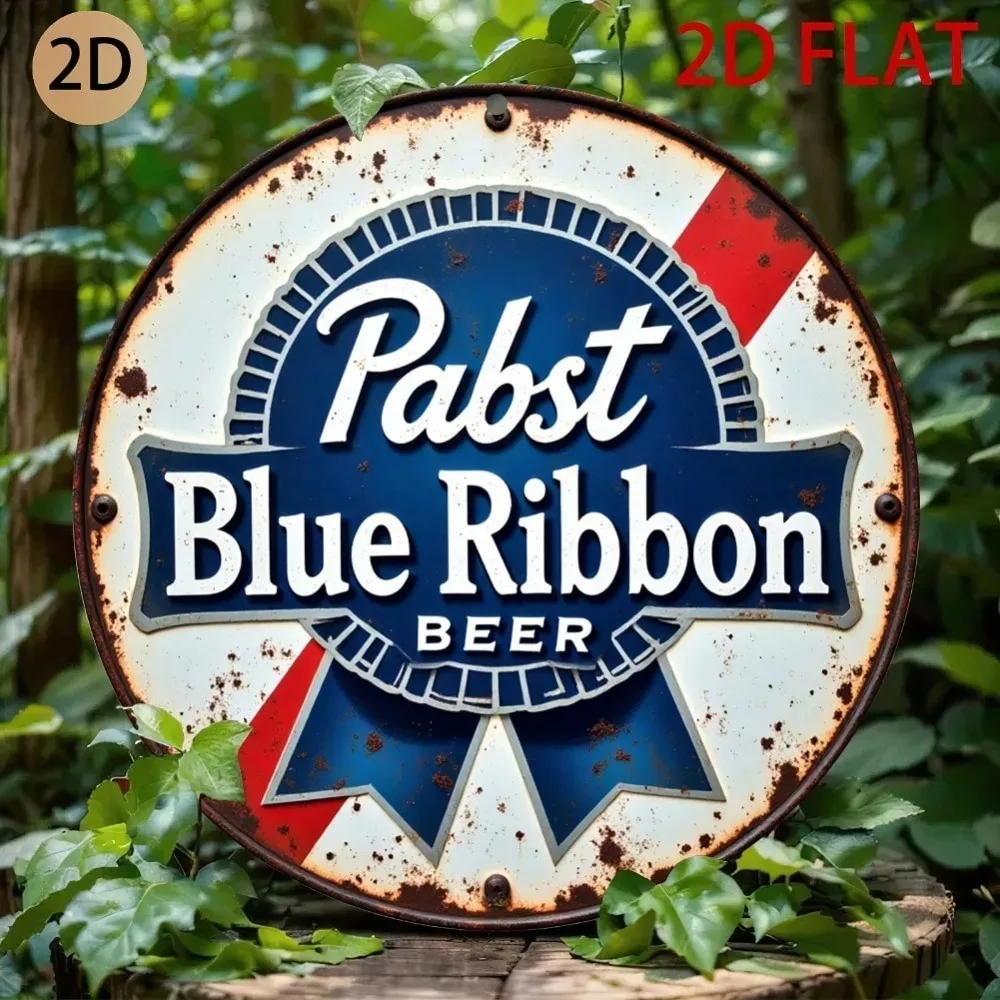 Letrero de estaño con cinta azul Pabst Vintage, decoración artística de pared de Metal Retro para Pub Bar Man Cave
