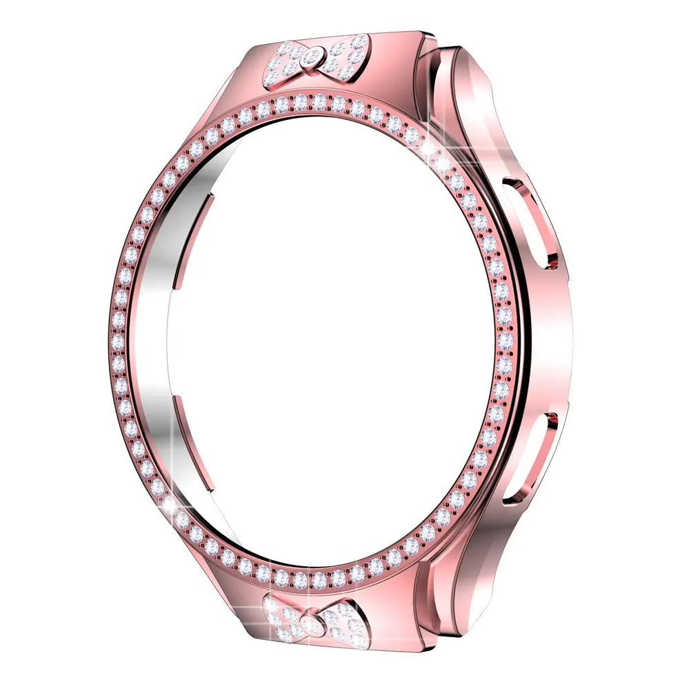 

Блестящий чехол для смарт-часов с эффектом бриллиантов, совместимый с 4-слойным полым корпусом, защитный, полностью закрывающий, с глянцевой поверхностью