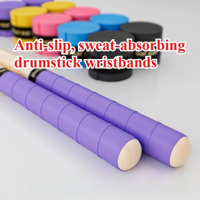 

Drumstick anti-slip wrapping strap for drumming, enhancing grip control, breathable, moisture-wicking,