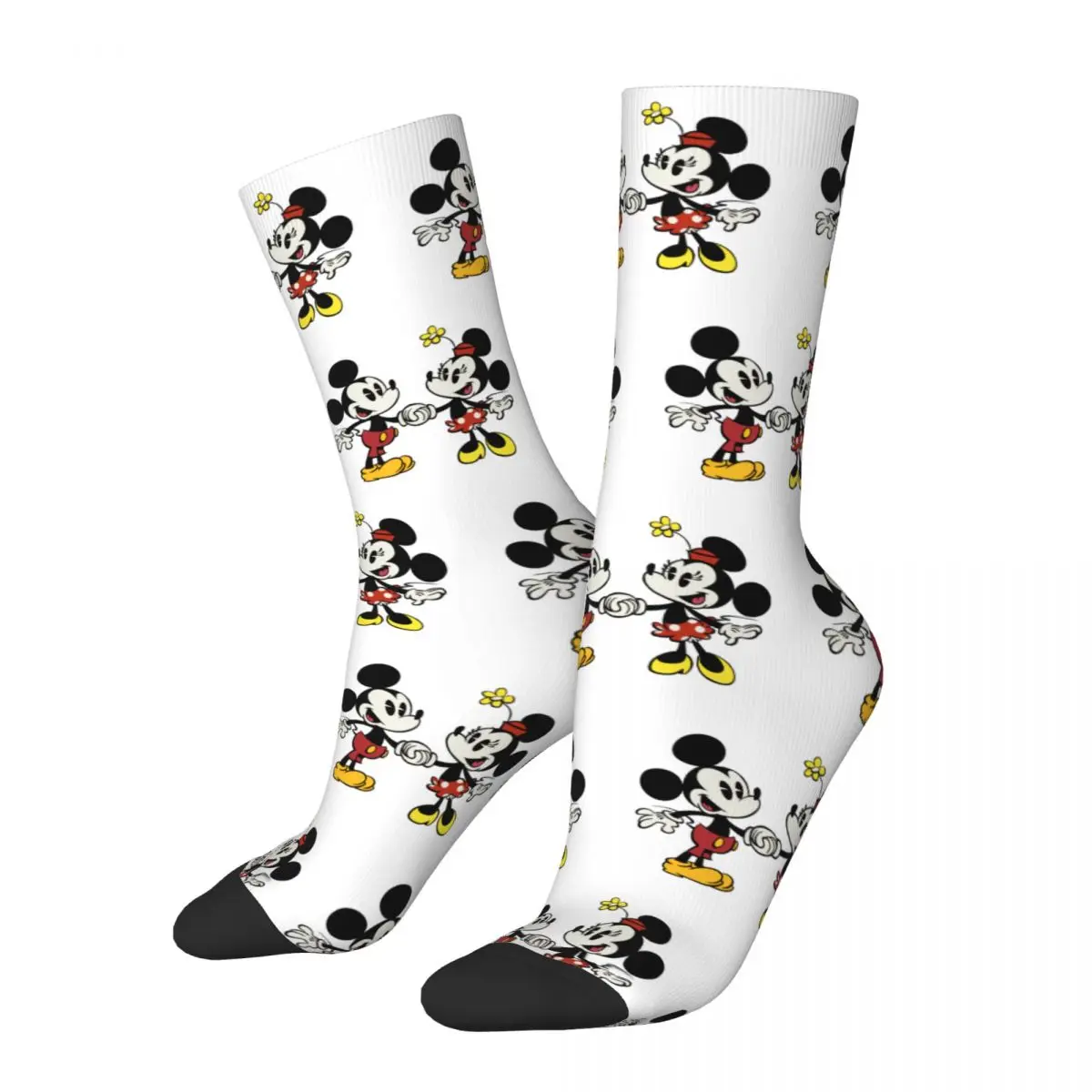 

Mickey And Minnie Merch Socks Cozy Graphic Crew Socks Cute for Unisex Little Small Gifts