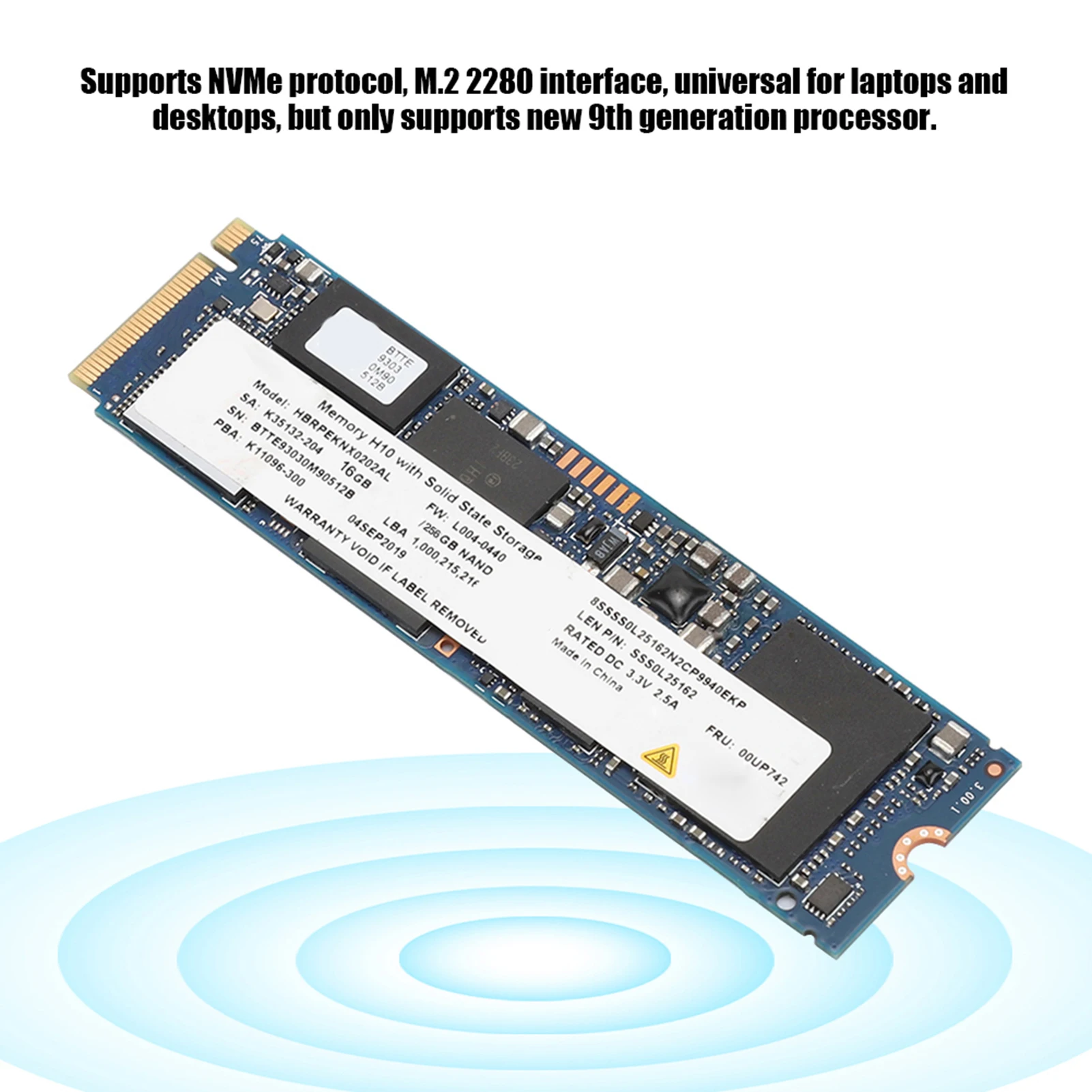

For Intel Optane Memony H10 with State Storage SSD M.2 2280 PCIe 3.0 3D XPoint For Intel Optane Memory H10 M.2 PCIe Memory