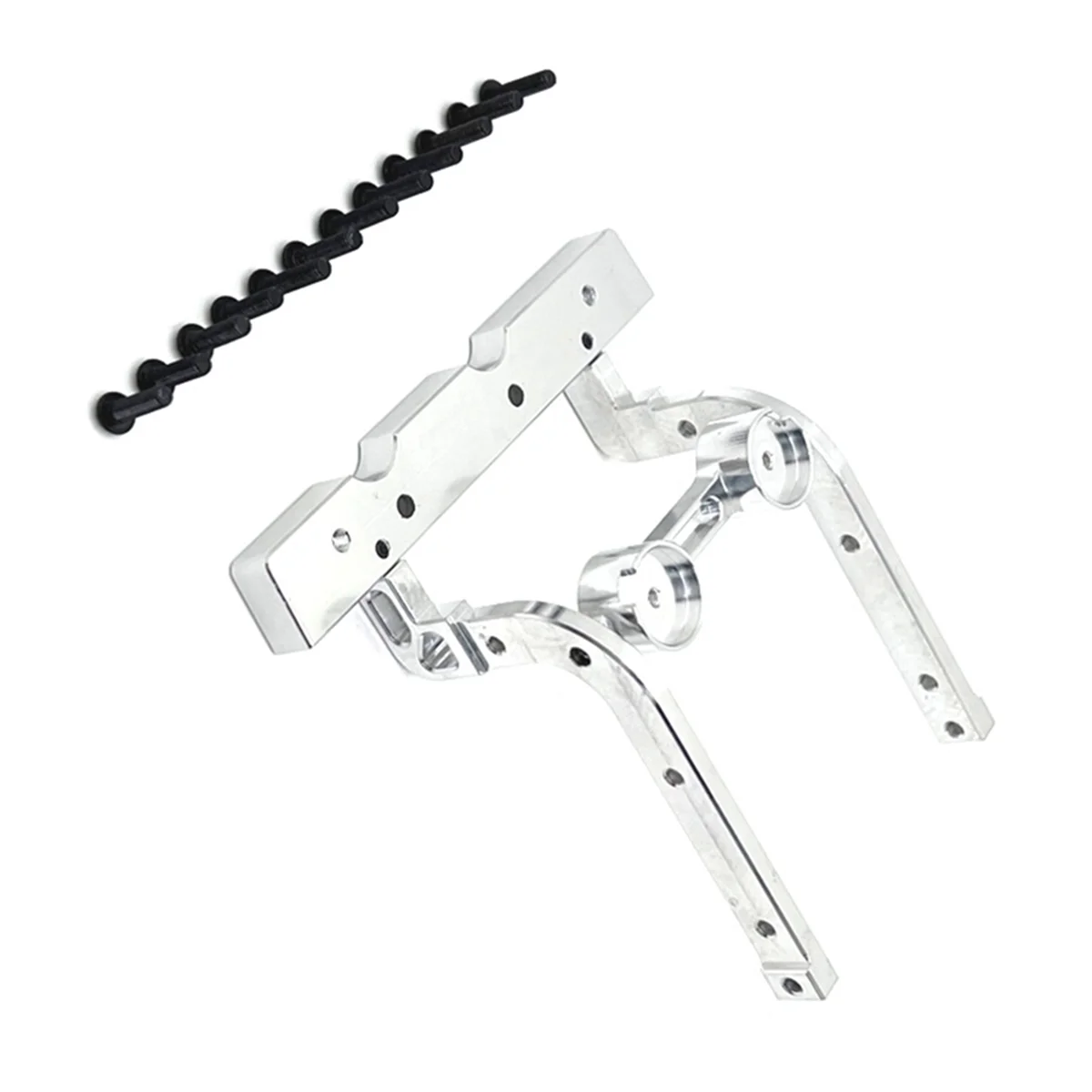 N18R RC Car Upgrade Front Bumper Fixed Kit for 1/12 H12Y H12Y+ RC Car Upgrade Accessories Silver