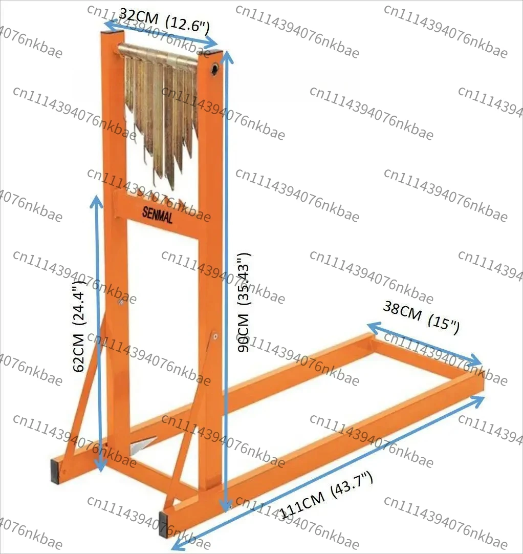 300KG Heavy-Duty Foldable Wooden Saw Horse, Portable Wood Turning Bracket Saw Frame for Woodworking