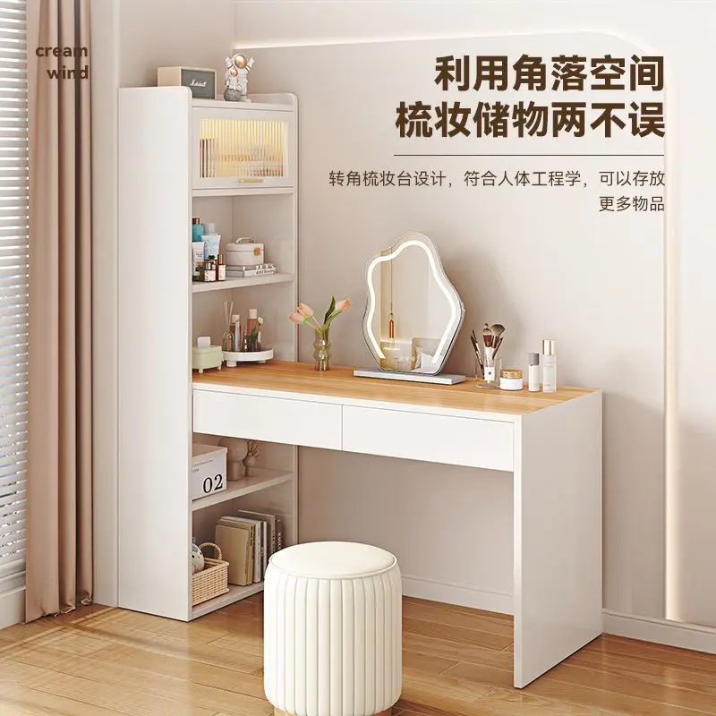 Solid wood, dressing table, bedroom, dressing table, integrated, cream style