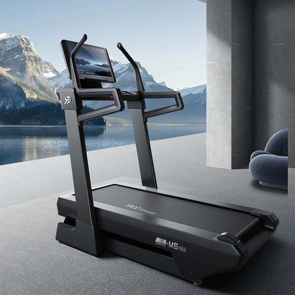 New Design Semi Commercial Treadmill M5 Max Electric Treadmill Adjustable Slope Fitness Commercial Treadmill With App