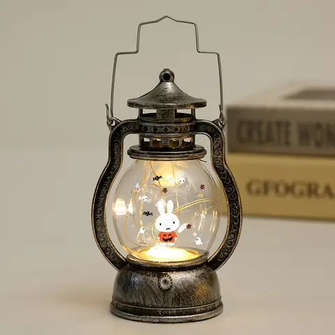 Miffy Nattlampa Söt Tecknad Enkel Halloween-serie Sovrum Studentsovsalar Kawaii Atmosfär Bärbara Nattlampor 10 best sales Miffy Nattlampa - №2