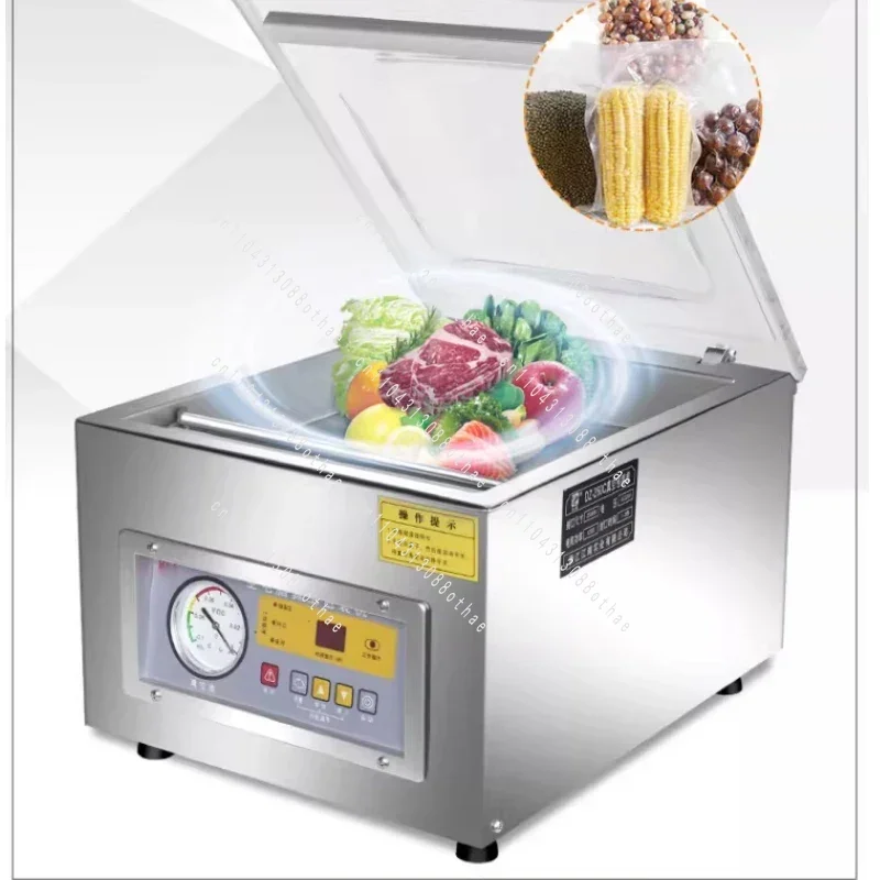 Commercial Wet and Dry Food Vacuum Sealer Dual-purpose Fresh-keeping Plastic Sealing Machine Automatic Vacuum Packaging Sealer