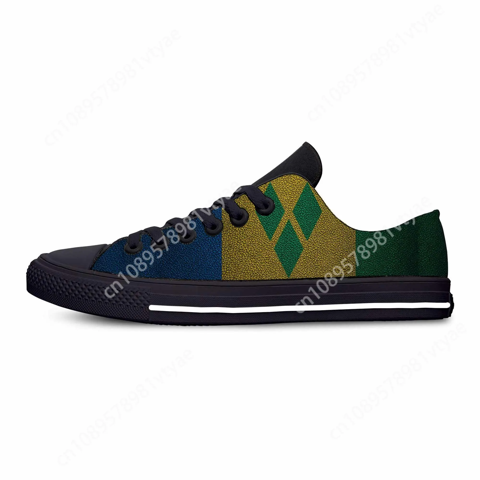 

Saint Vincent and Grenadines Flag Patriotic Pride Casual Cloth Shoes Low Top Comfortable Breathable 3D Print Men Women Sneakers