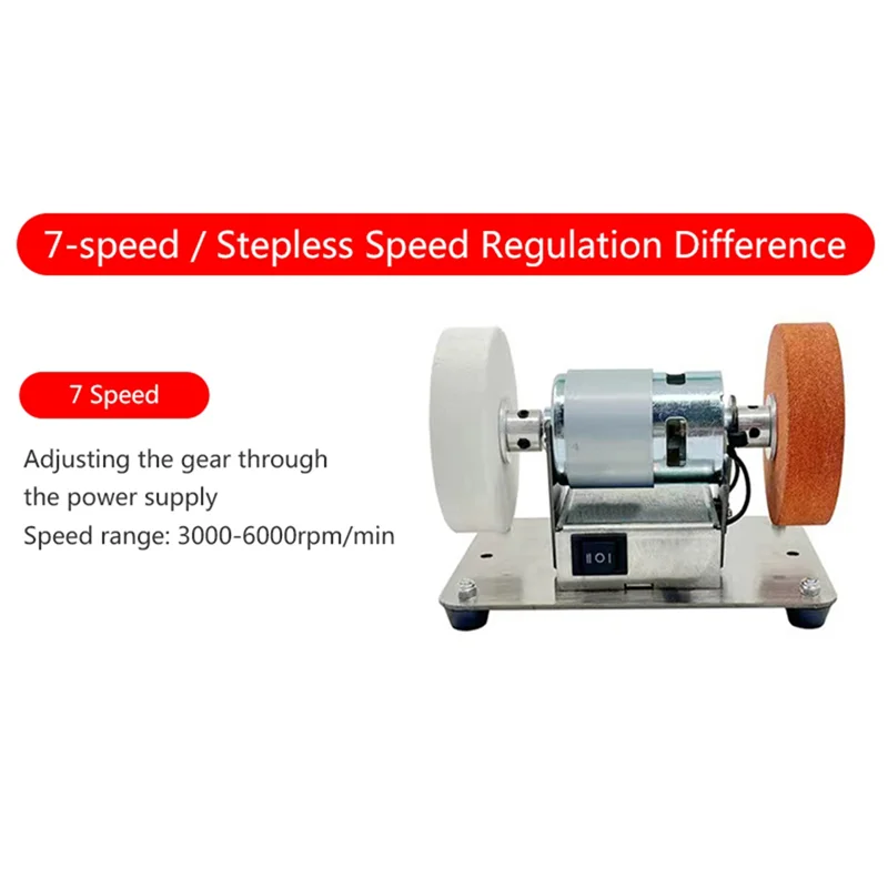 

AA01-EU Plug,100W Double Grinder Machine Grinder Motor Mini Coarse And Fine Polishing Electric Grinding Wheel Grindig Stone