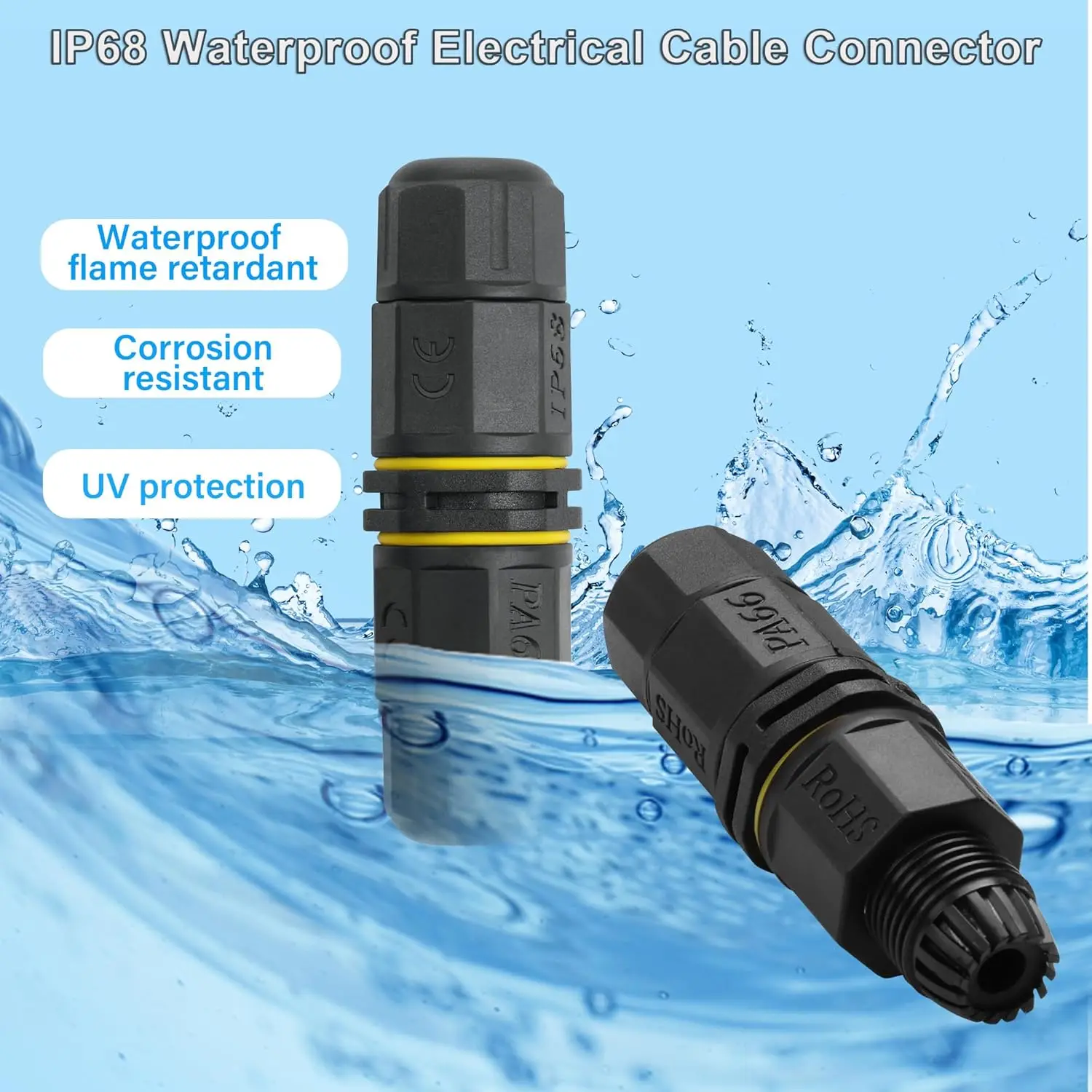 YXY IP68 M20 Waterproof Cable Connector 2/3/4/5 Pin Screw Wiring Wire Connectors for Electrical Light Junction Box