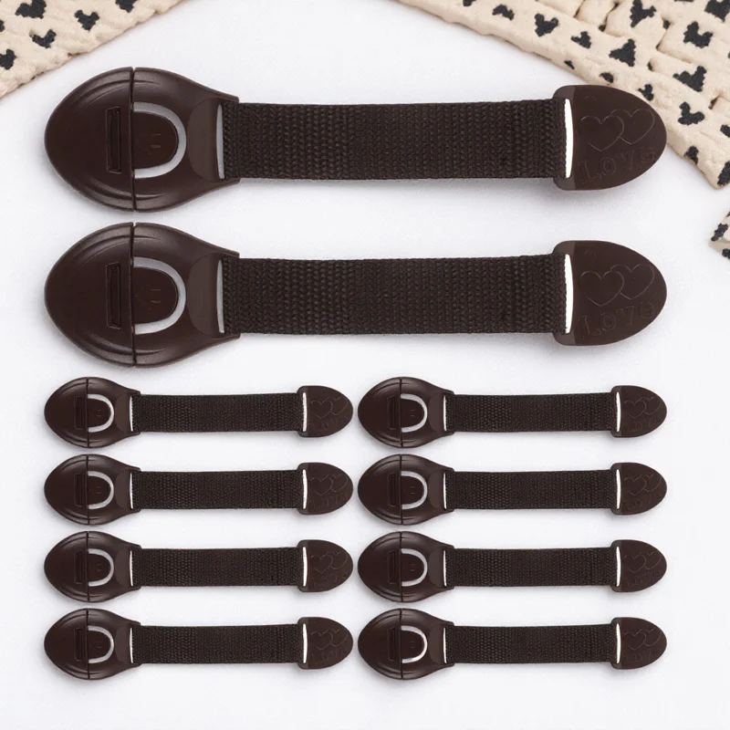 

12 шт. тканевые замки безопасности для малышей, широкое применение на шкафах, шкафах, посудомоечных машин, холодильников, дверей, окон, ящиков