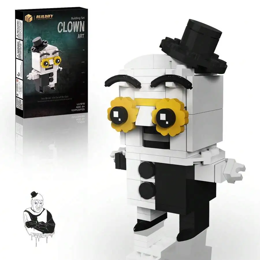 

Artistic Clown Building Blocks Set, Creative DIY Model Kit For Home Decor & Holiday Gift Ages 6+