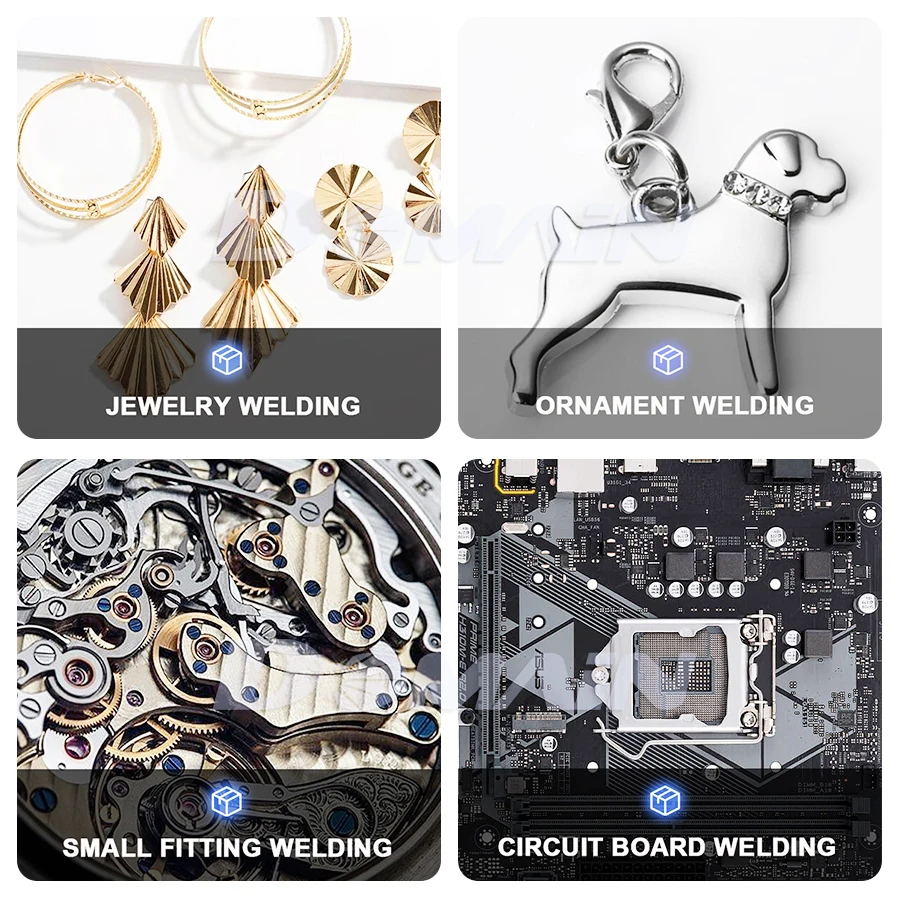 Pequeña Mini escritorio oro plata platino acero anillos collar joyería máquina de soldadura láser joyería máquina láser