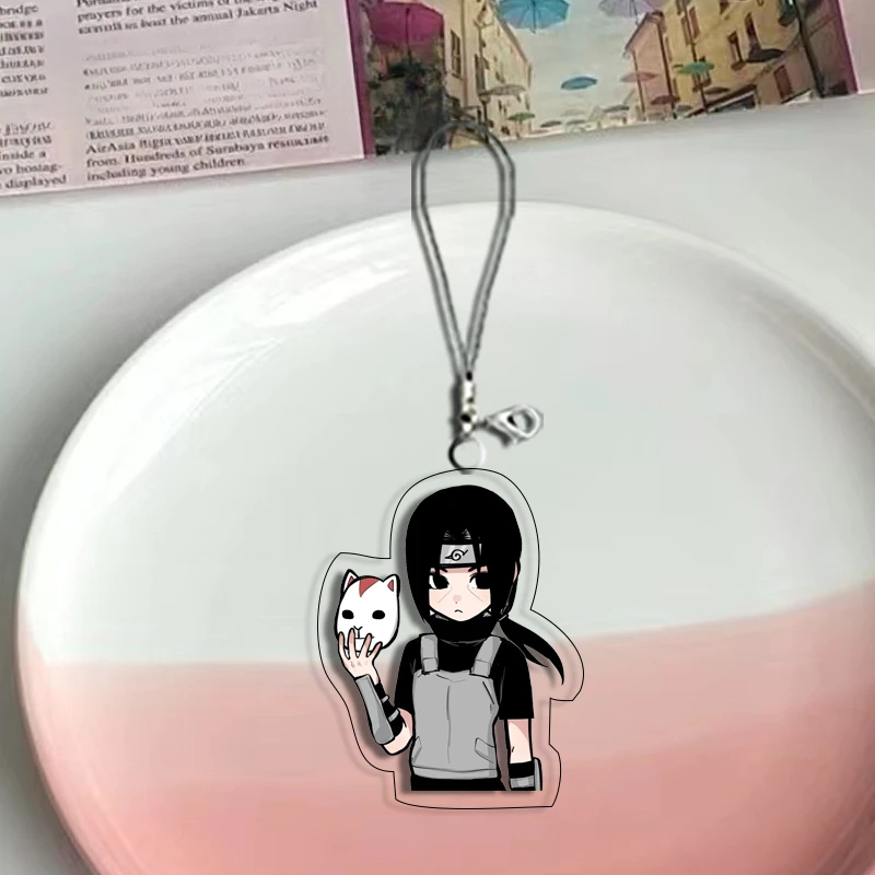 Naruto Schlüsselanhänger Uchiha Sasuke und Uchiha Itachi Niedlicher Cartoon Tragbar Einfach Paar- und Schülerrucksack-Dekoration Anhänger Geschenk – Detail 5
