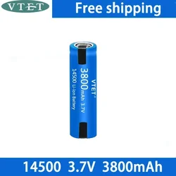 14500 battery 3.7V large capacity 3800mah lithium-ion battery, used for charging electric toothbrushes, hairdressers, and razors