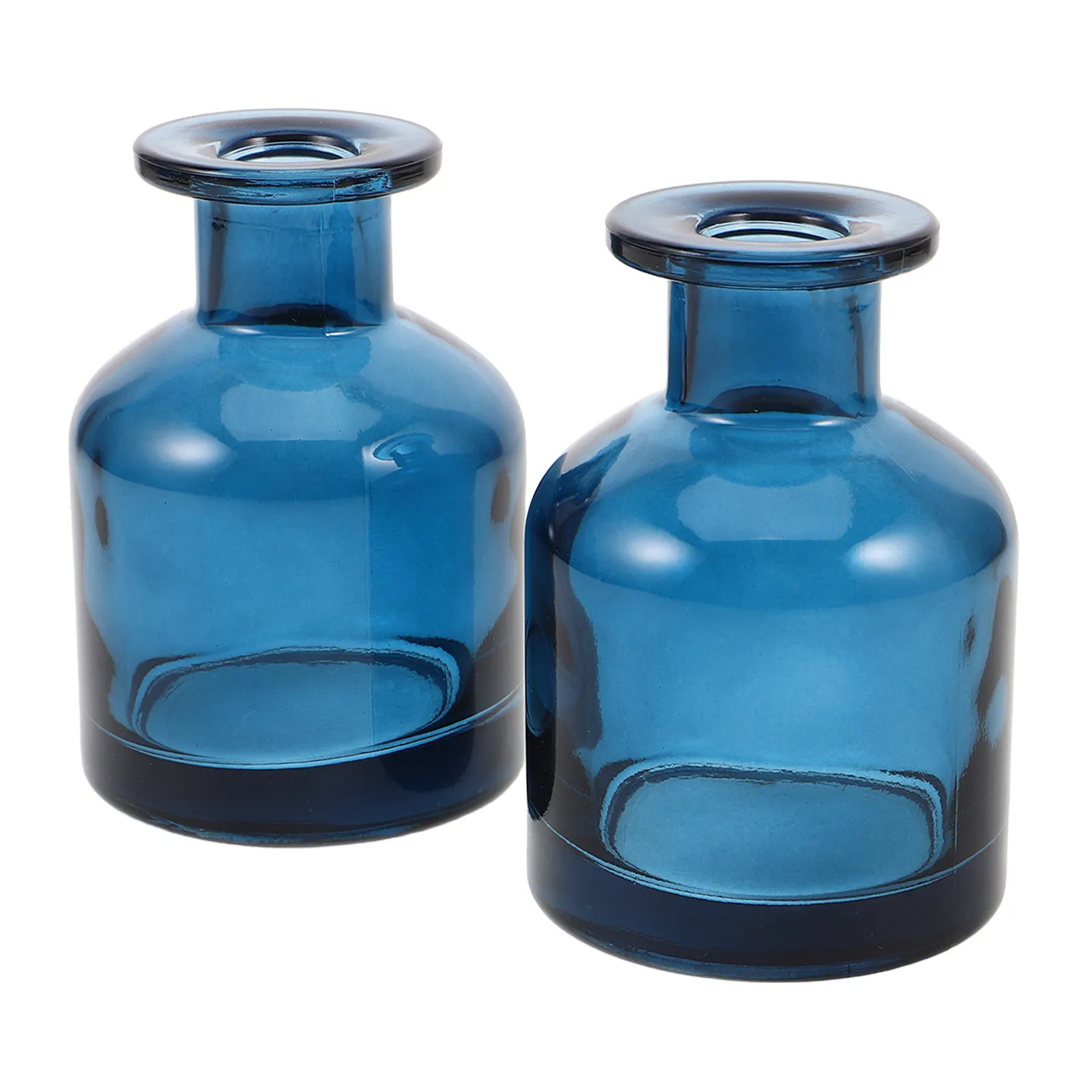 

2Pcs Glass Diffuser Bottles Blue 150Ml Refillable Empty Reed Stick Storage Jars for Fragrance Diffuser Home Use