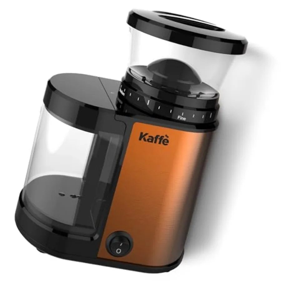 

Kaffe Electric Coffee Burr Grinder - 5.5oz - Copper Cleaning Brush Included