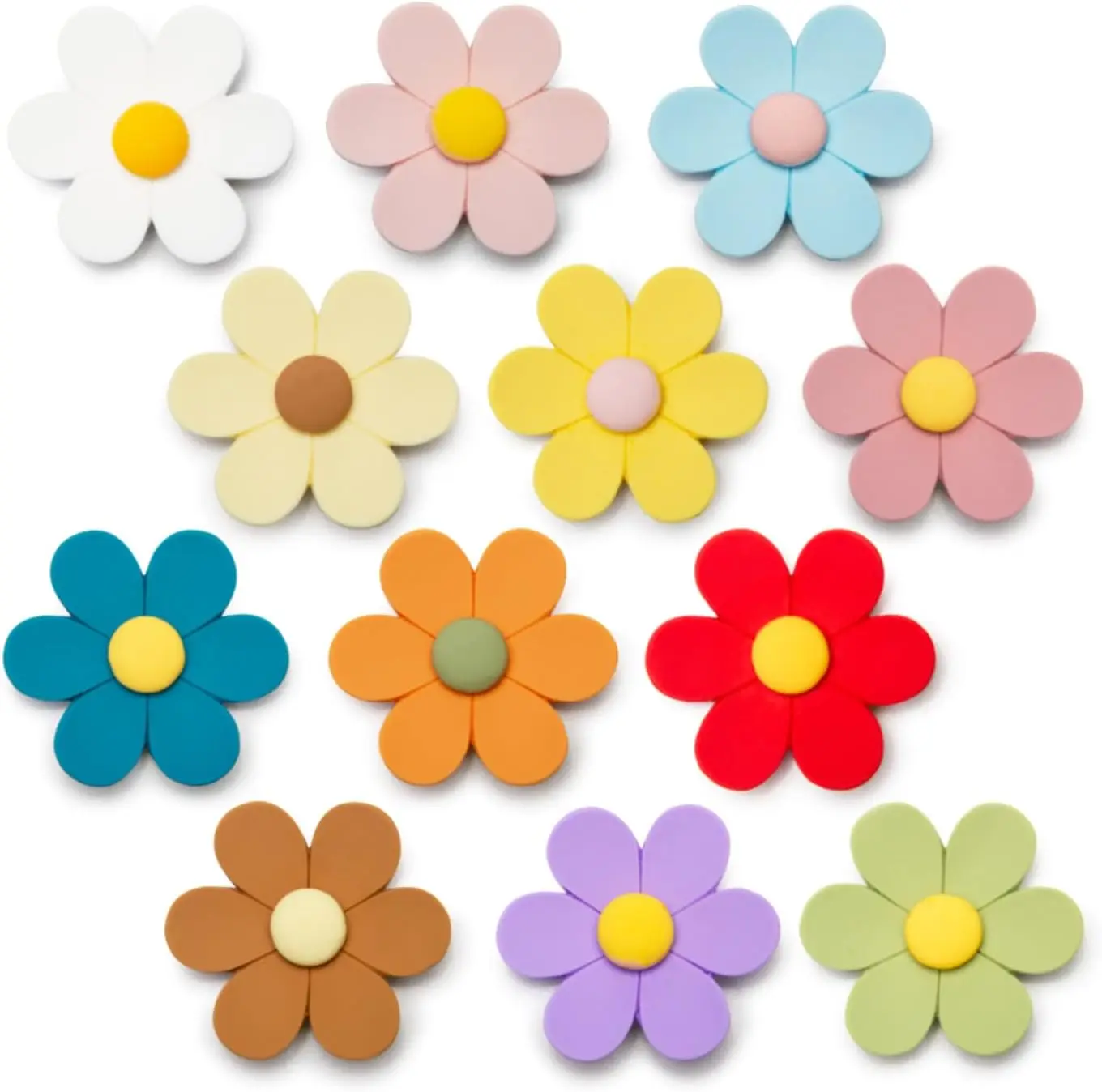 

Large 3D Flower Cute Fridge Magnets for Locker, Colorful Strong Decorative Funny Refrigerator Magnets for Whiteboard, Kitchen, a