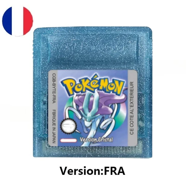 HOT USA ESP FRA GBC Pokémon Cartridge Bundle Red/Blue/Crystal/Gold/Silver/Yellow/Green Multilingual Card Pokémon Game Card image 3