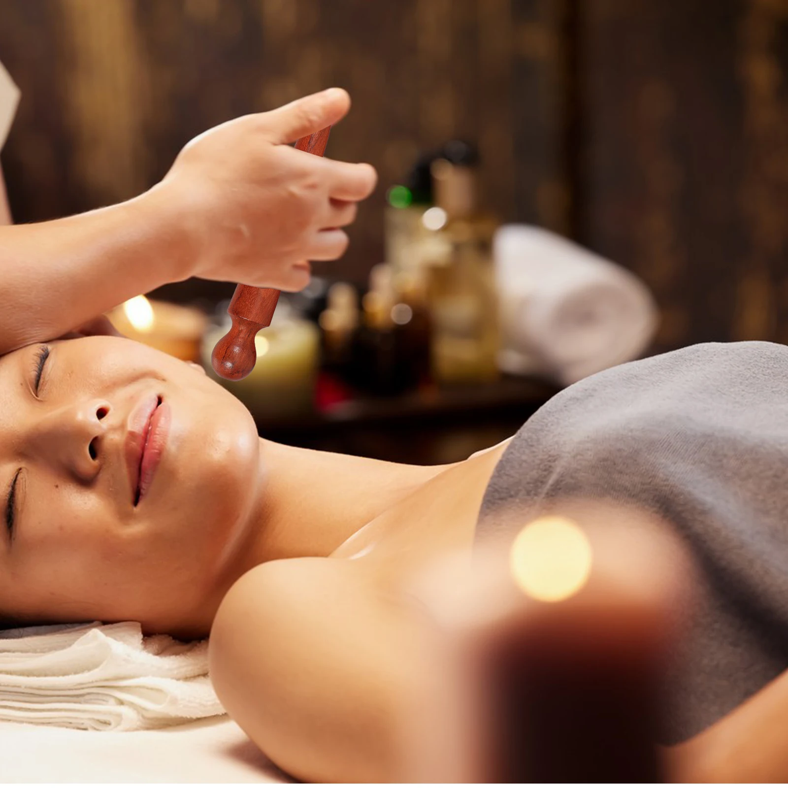 

4Pcs Wooden Acupoint Massage Sticks Foot Massager Rods for Sole Neck Shoulder Relaxation Professional Manual Massage Equipment