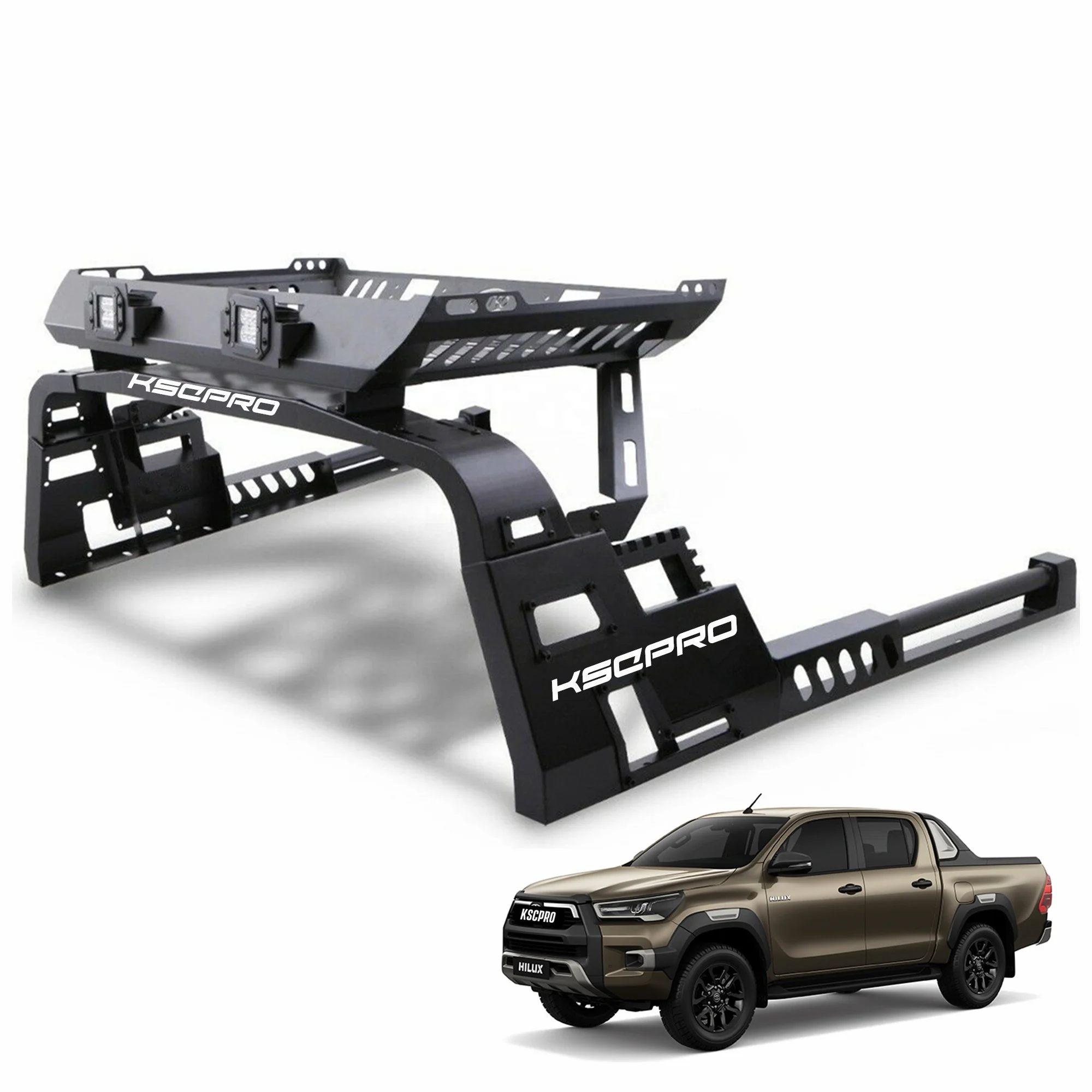 KSCPRO 4x4 Roll Bar Sports Bar For Hilux 2022 With Led Light