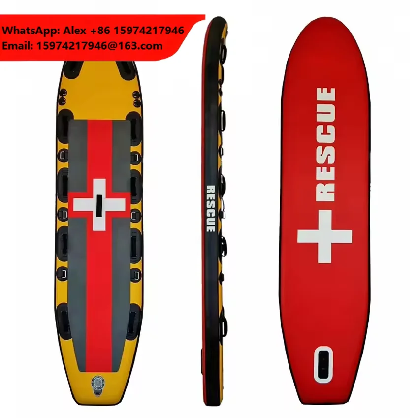 Rescue Board Inflatable Water Lightweight Sup Soft Board Flood Relief Surfing Rescue Paddle Board