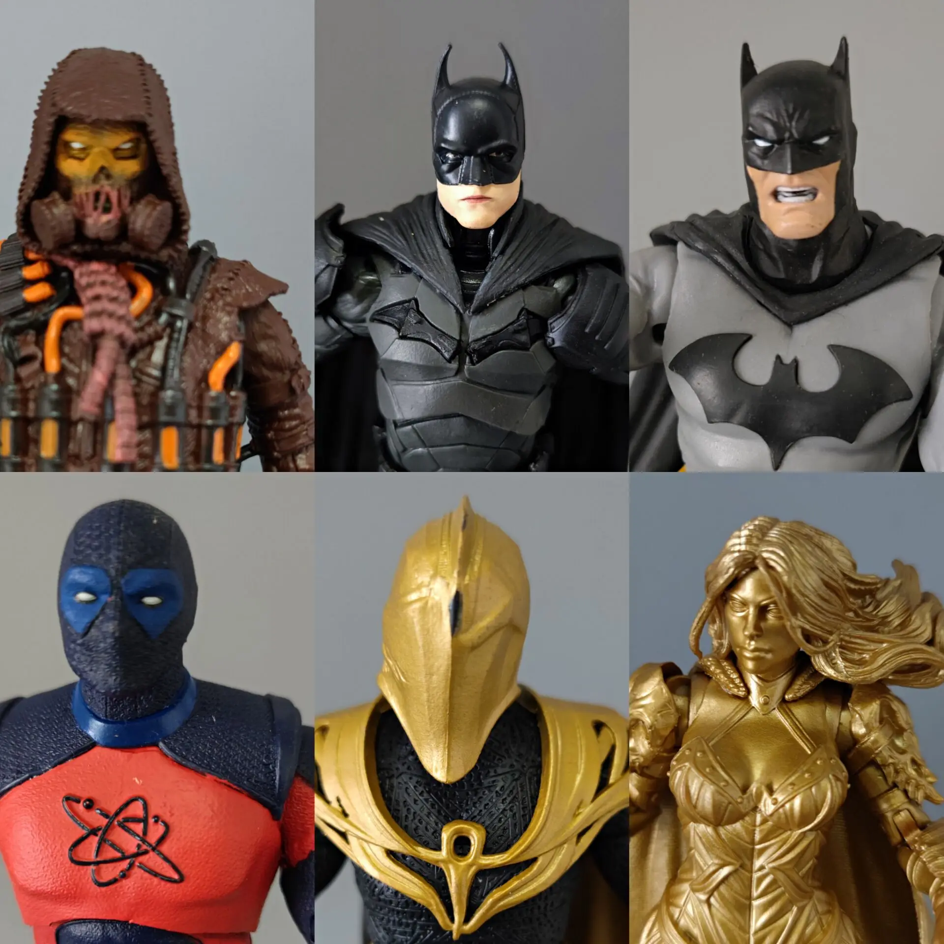 Multiverse Bat-Hero Dr.-fate Atom Scare-crow Hush Golden Wonder 7