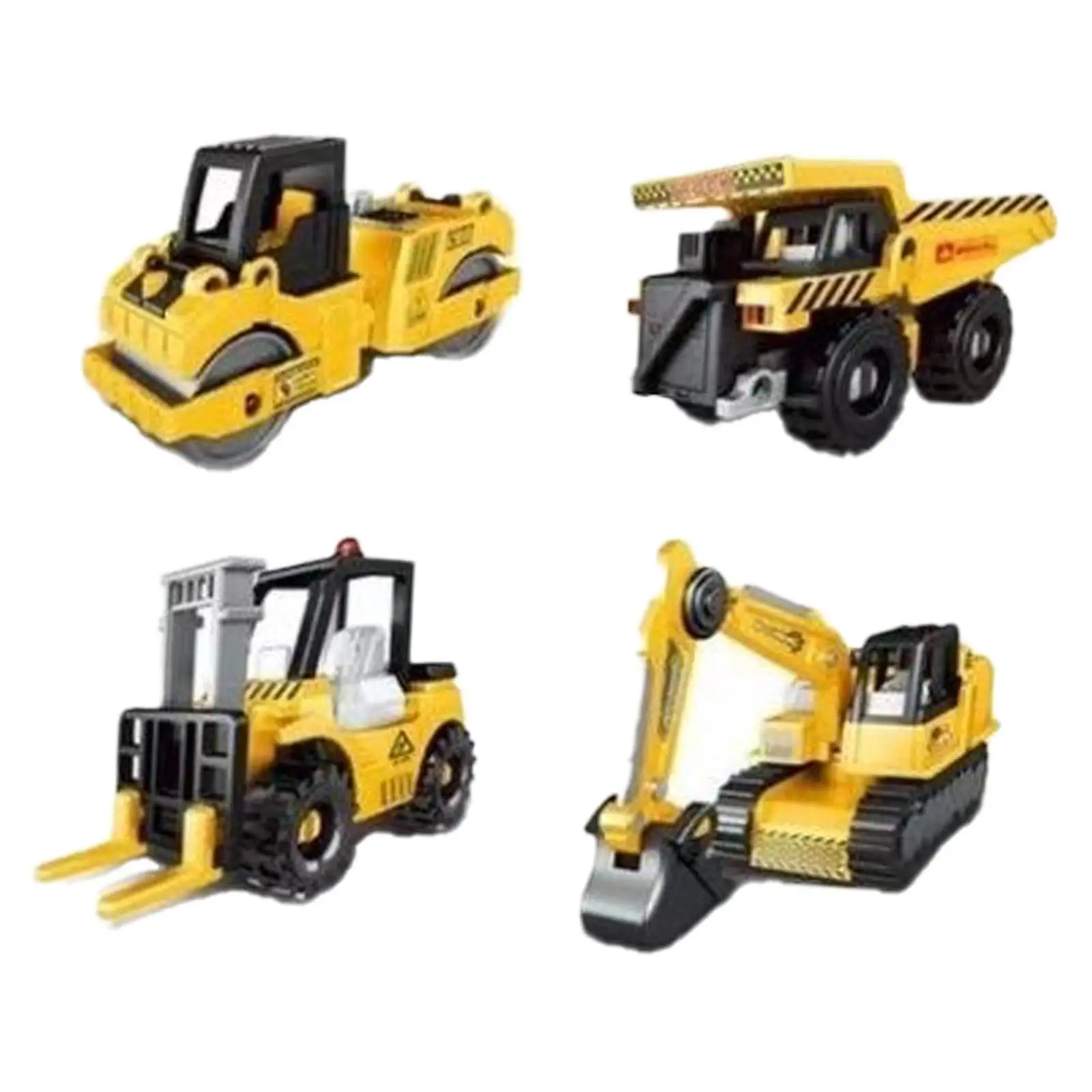 

4шт 4D модели строительных автомобилей детский декор для рабочего стола DIY ремесла