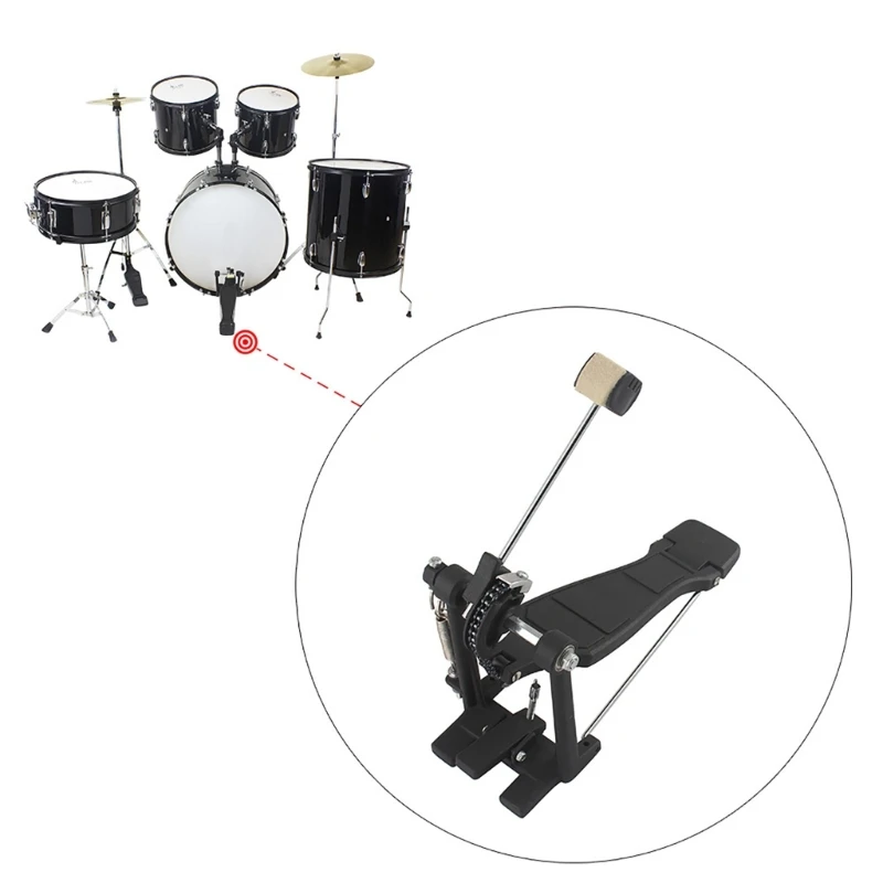 Durable Felt Drum Foot Pedal Beater Bass Drum Pedal Percussion Hammer Kick Drum Beater Mallet Drum Pedal Accessories 24BD