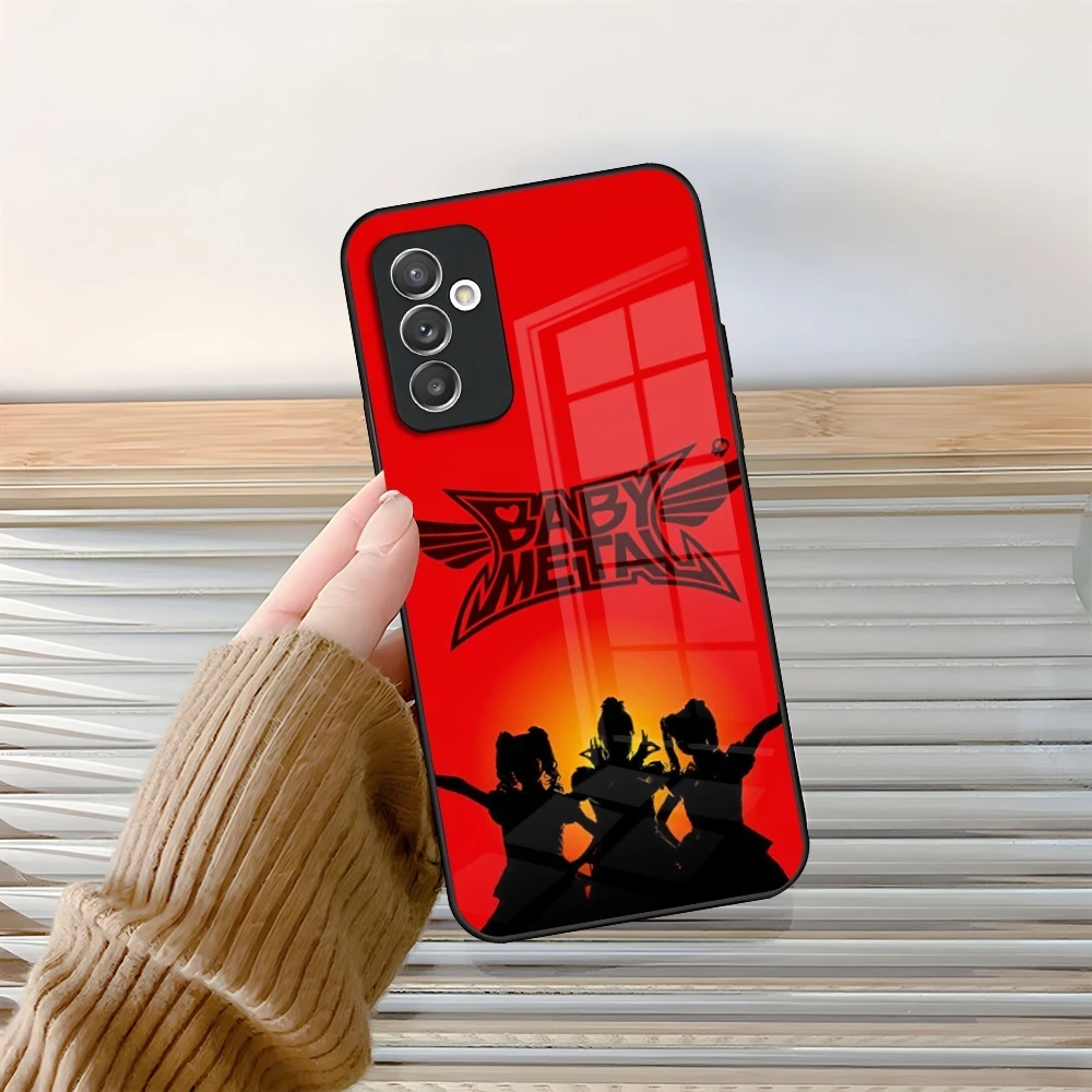 Singer B-Babymetal Phone Case Glass for Samsung Galaxy S24 S25 S20 S21 S22 S23 Ultra Fe Plus A34 A16 A54 A24 A52 A53 M54 Cover