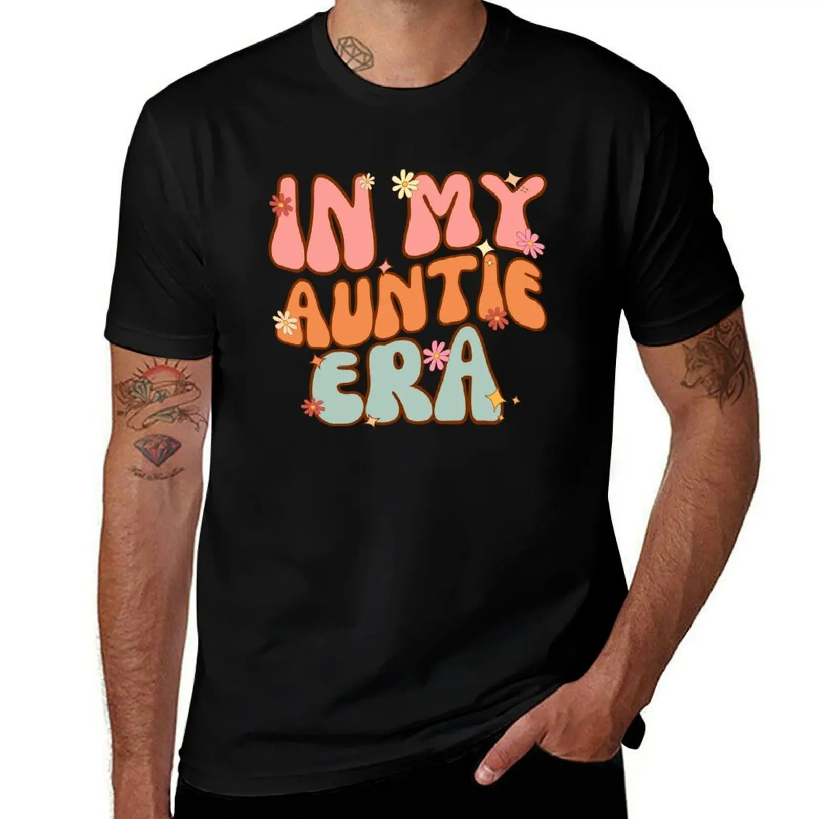 

In My Auntie Era Cute Groovy T-Shirt man t shirt summer funny t shirts dark humor T-Shirt