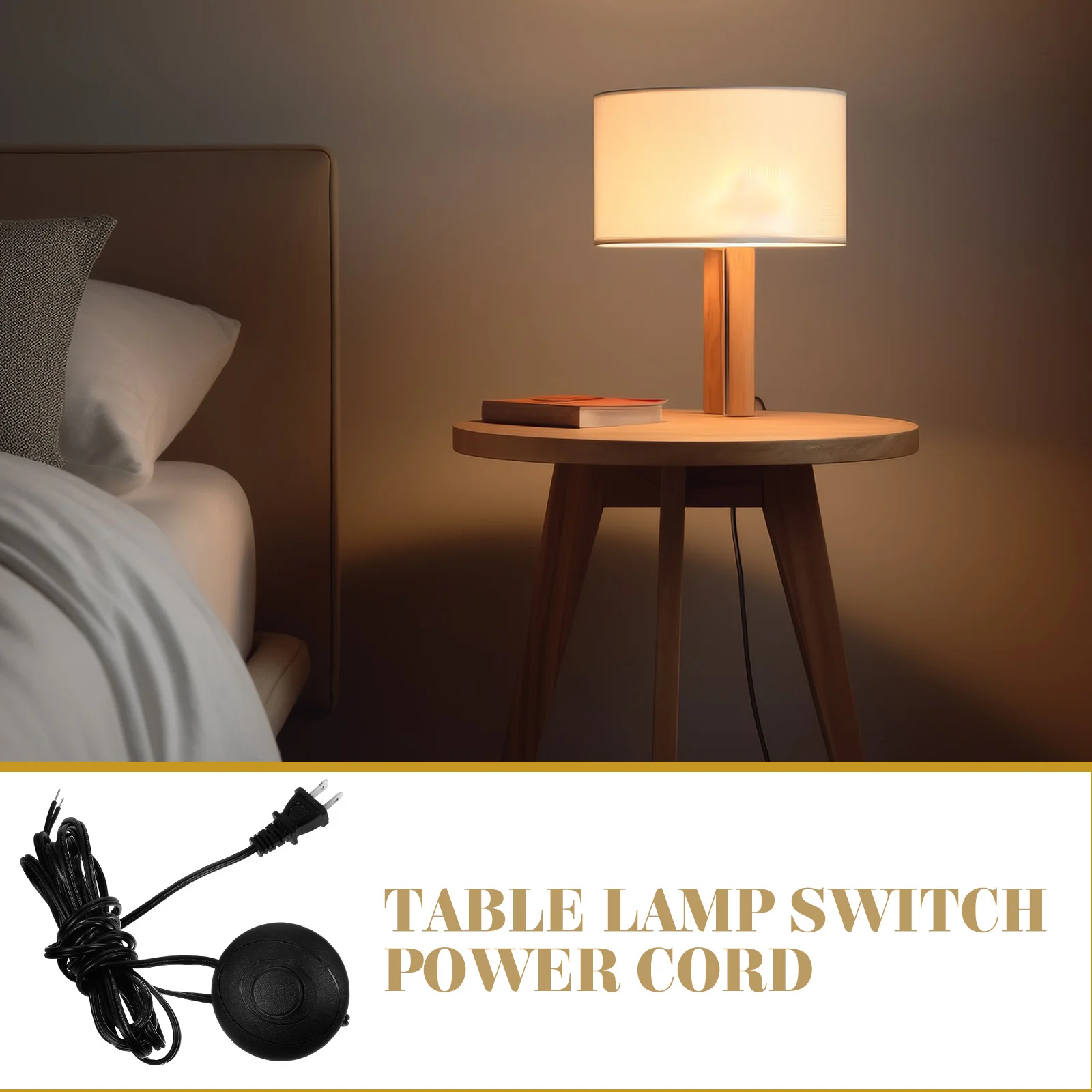 مفتاح سفلي مصباح أرضي سلك تحكم قابل للتعديل لإضاءة سلك المصباح مع تمديد المكونات للمصابيح الداخلية