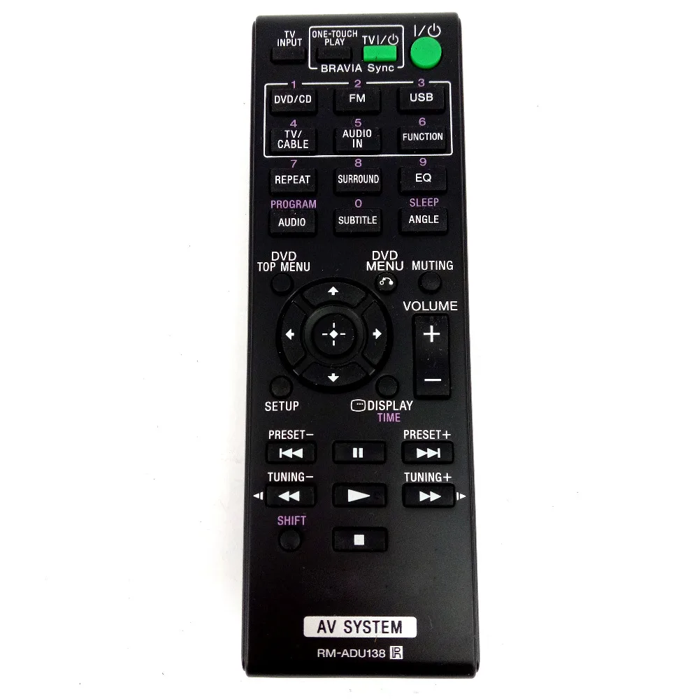 NEW for Sony AV SYSTEM Remote control RM-ADU138 FOR DAV-TZ140 HBD-TZ140 SS-CT121 SS-TS121 SS-WS121 Home Theater System