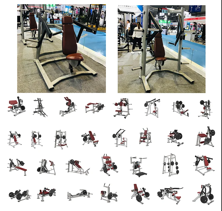 Huiti Fitness Gym Plate Loaded Strength Training Machine Hip & Glute Trainer HT-M27 Steel