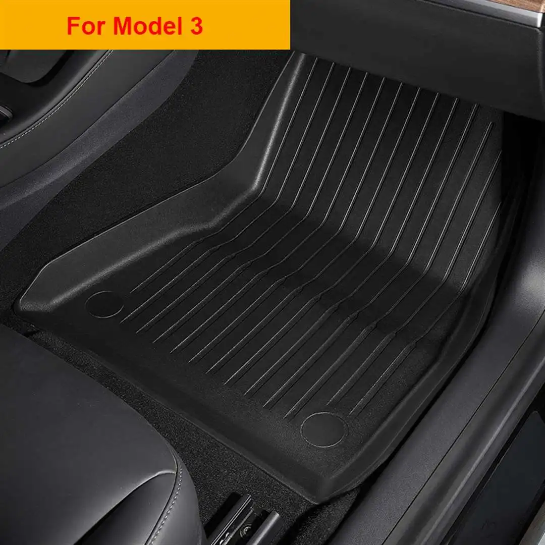 TPE Special double-layer carpet floor mats For Tesla Model 3 Foot pad Model Y right hand drive Blanket Modified accessories