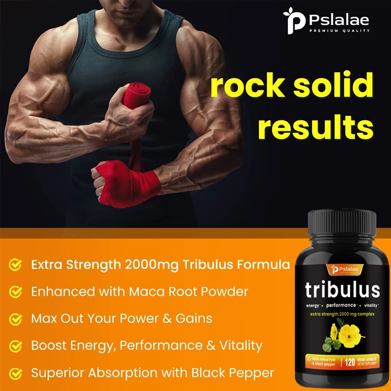 Tribulus Terrestris Extract Capsules for Men & Women - Supports Energy, Mood, Endurance and Athletic Performance