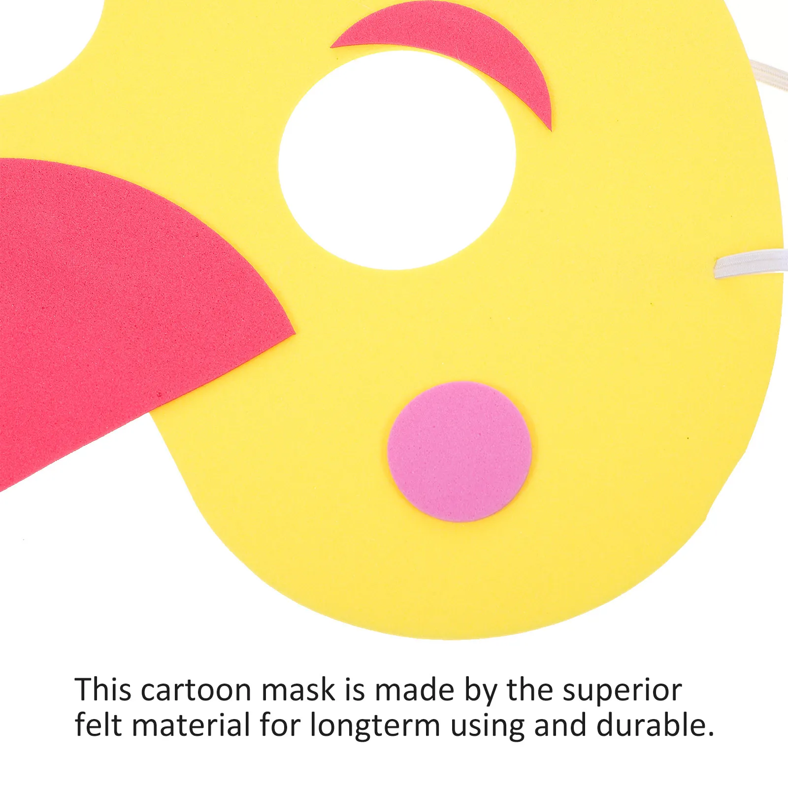 

4 шт. детских масок в виде животных из фетра, легкие и удобные, для дня рождения, выступлений, ролевых игр, фотосессий