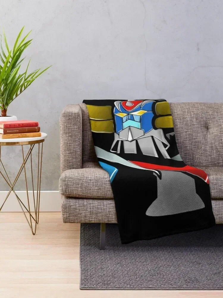 Goldorak, Grendizer, Vintage Goldorak Throw Blanket Hairys For Decorative Sofa Blankets