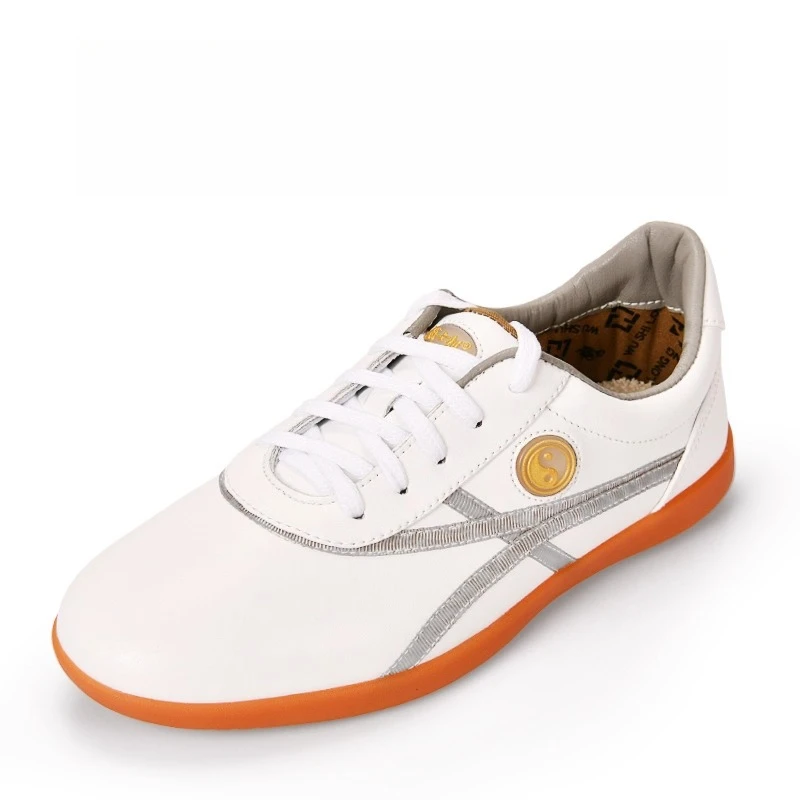 جلد البقر الأصلي الاصطناعية LeatherTai Chi أحذية للكونغ فو وشو فنون الدفاع عن النفس لينة مرنة وحيد خفيفة الوزن الرجال النساء #5