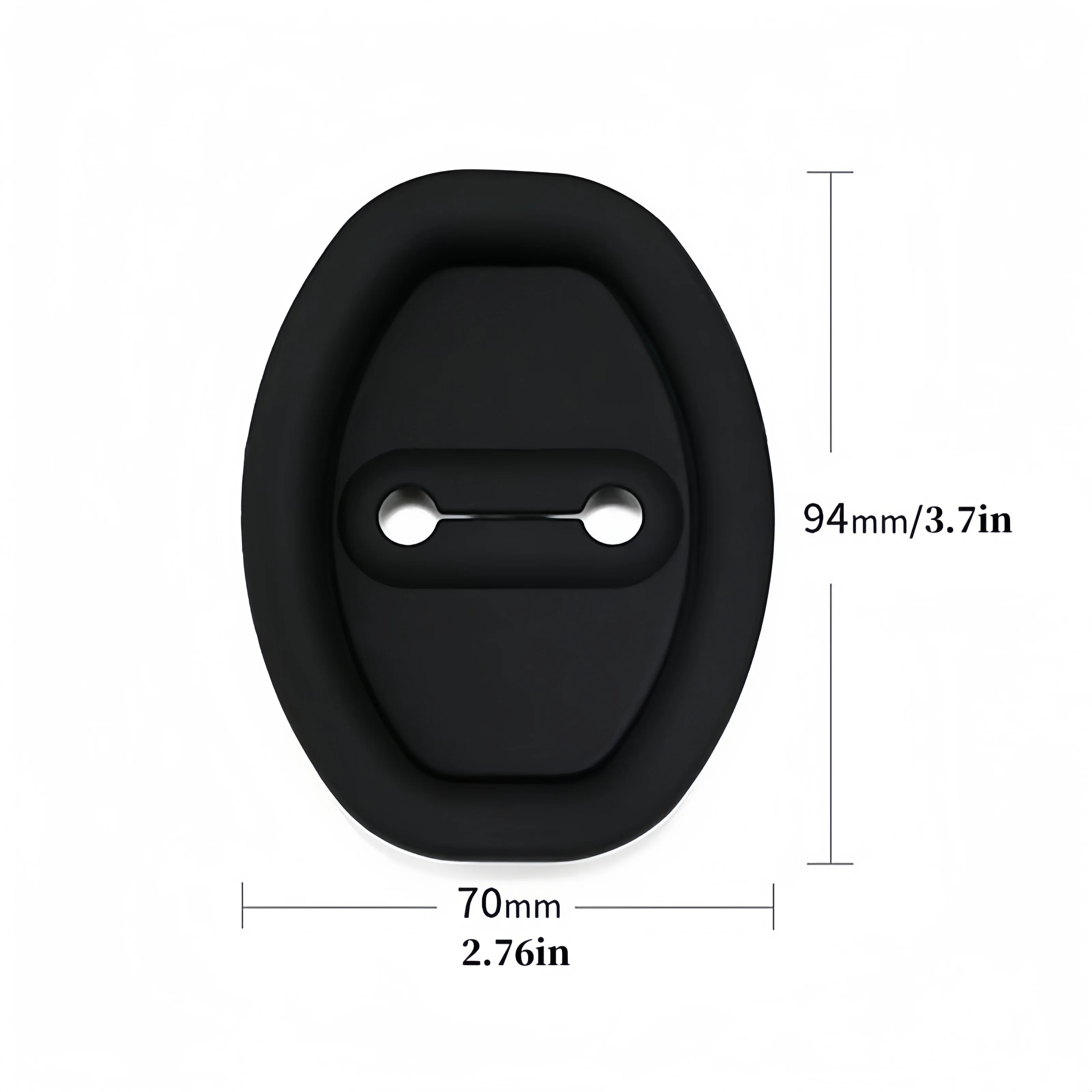 4PC Car Door Silicone Protective Cover Door Lock Silent Anti-collision Shock-absorbing Buffer Suitable Most car models Door Trim