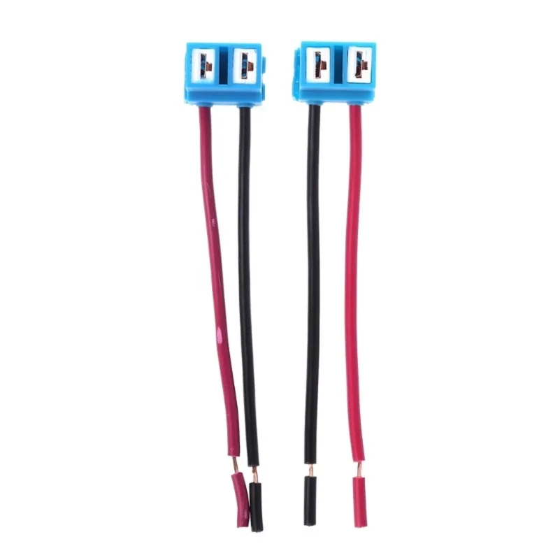 2Pcs 10Pcs Car H7 Headlight Ceramic Bulb Holder Extension Automotive Wire Halogen Adapter Socket Lamp Connector