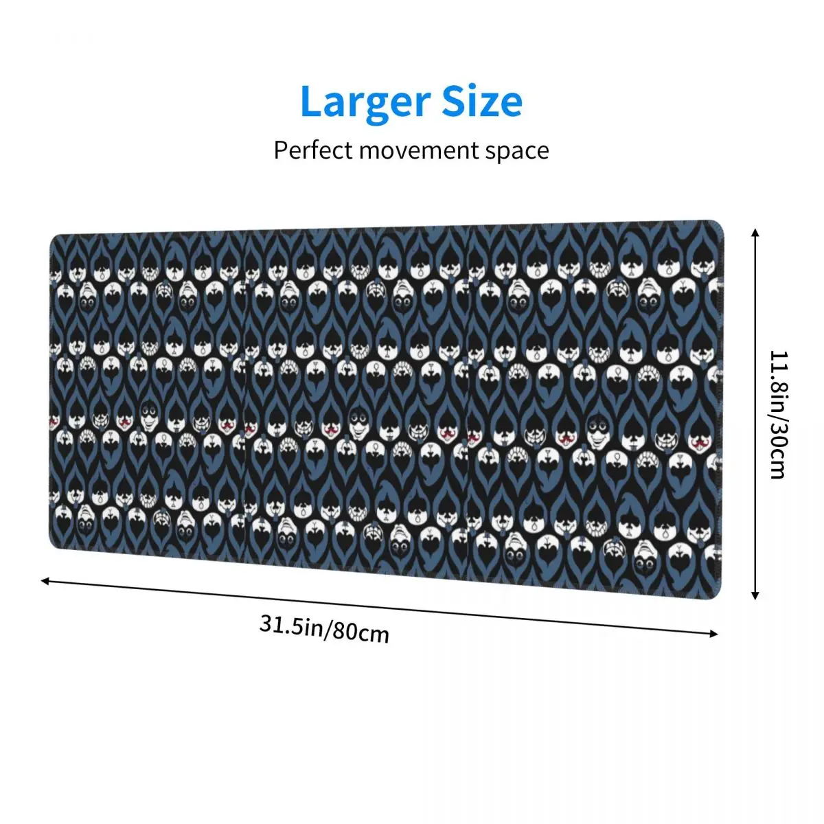 Large Mouse Pad Deltarune Lancer Face Drop Pattern Gamer PC Laptop Mats Keyboard Carpet Computer Gaming Desk Mat