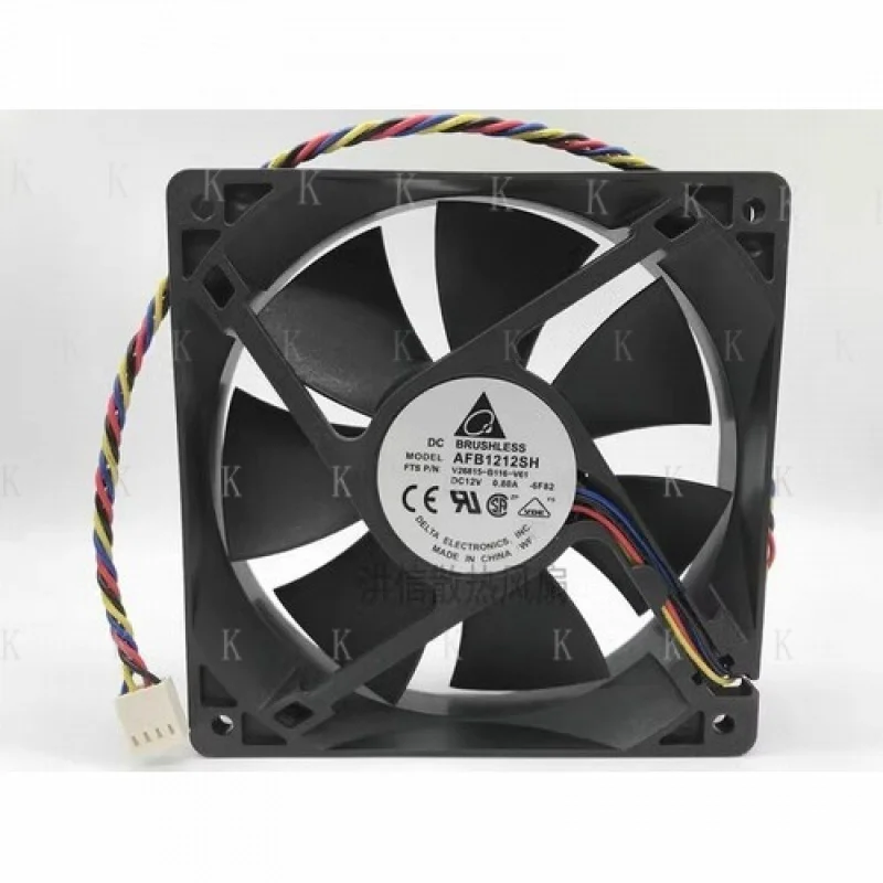 

C ДЛЯ Delta AFB1212SH DC12V 0,80A 120*25 мм 4-контактный охлаждающий вентилятор с высоким воздушным потоком ШИМ