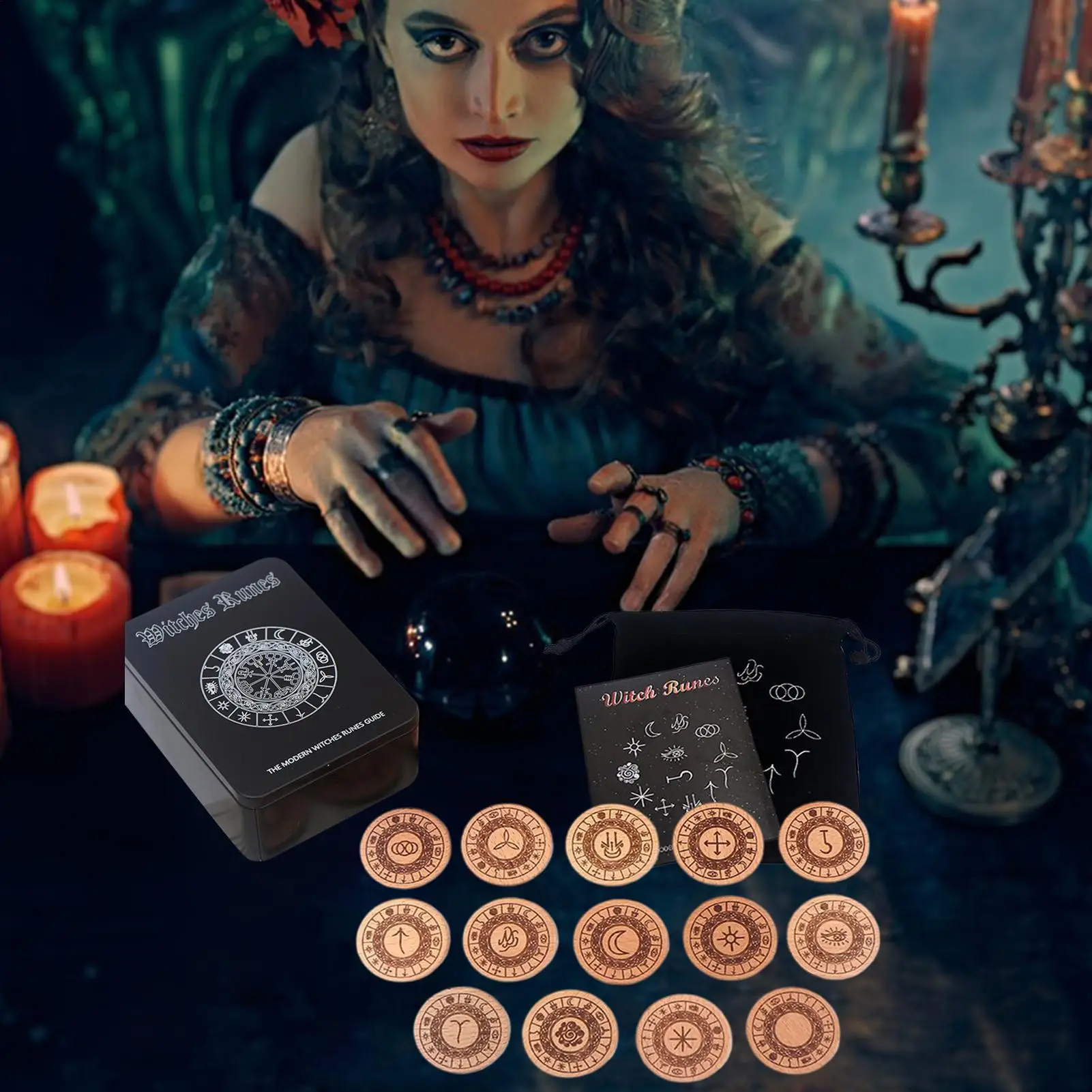 

Рунические камни, 14 шт., духовные эмоциональные изделия ведьмы, поделки из дерева, оракулы, открытка на день рождения, семейные встречи, друзья, приключения