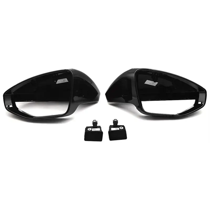 4KG949145 4KG949146 For A6 C8 Black Lane Change Assist Mirror Housing With Lane Change Assist Light