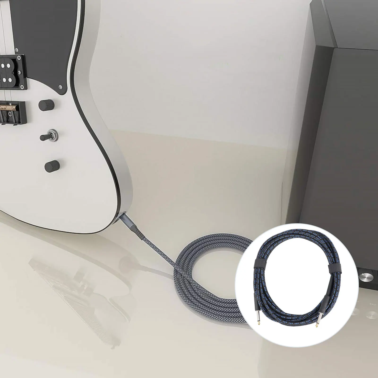 

1Pcs Guitar Cable Noise Reduction Electric Guitar Line for Musical Instrument Amp Audio Wire Bass Amp Cord