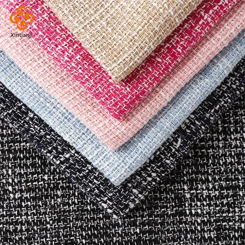 

1/2m Winter Woven Pale Pink Tweed Fabric Lovely Tweed Boucle Fabric for Suit Coat Jacket Dress Haute Couture 57 Inches Width